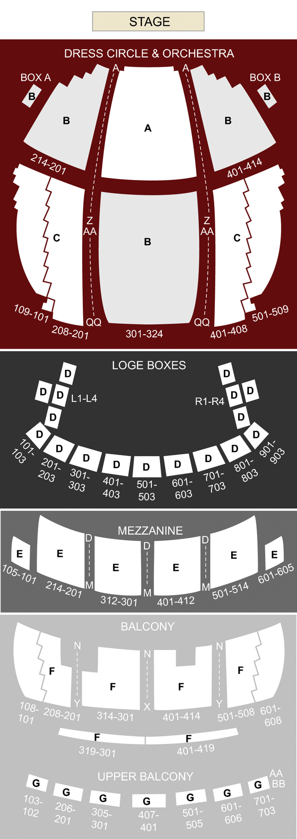 Palace Theater at Playhouse Square Cleveland, OH seating chart and stage
